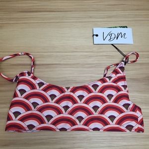 VDM The Label REVOLVE Womens Multicolor Swim +‎ Resort Bikini Top Size Small